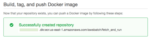 AWS Batch Jobs: Build, tag and push Docker image